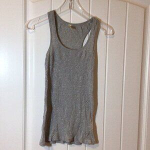 Women's Old Navy silver metallic, racer back, scoop neck tank, Size S